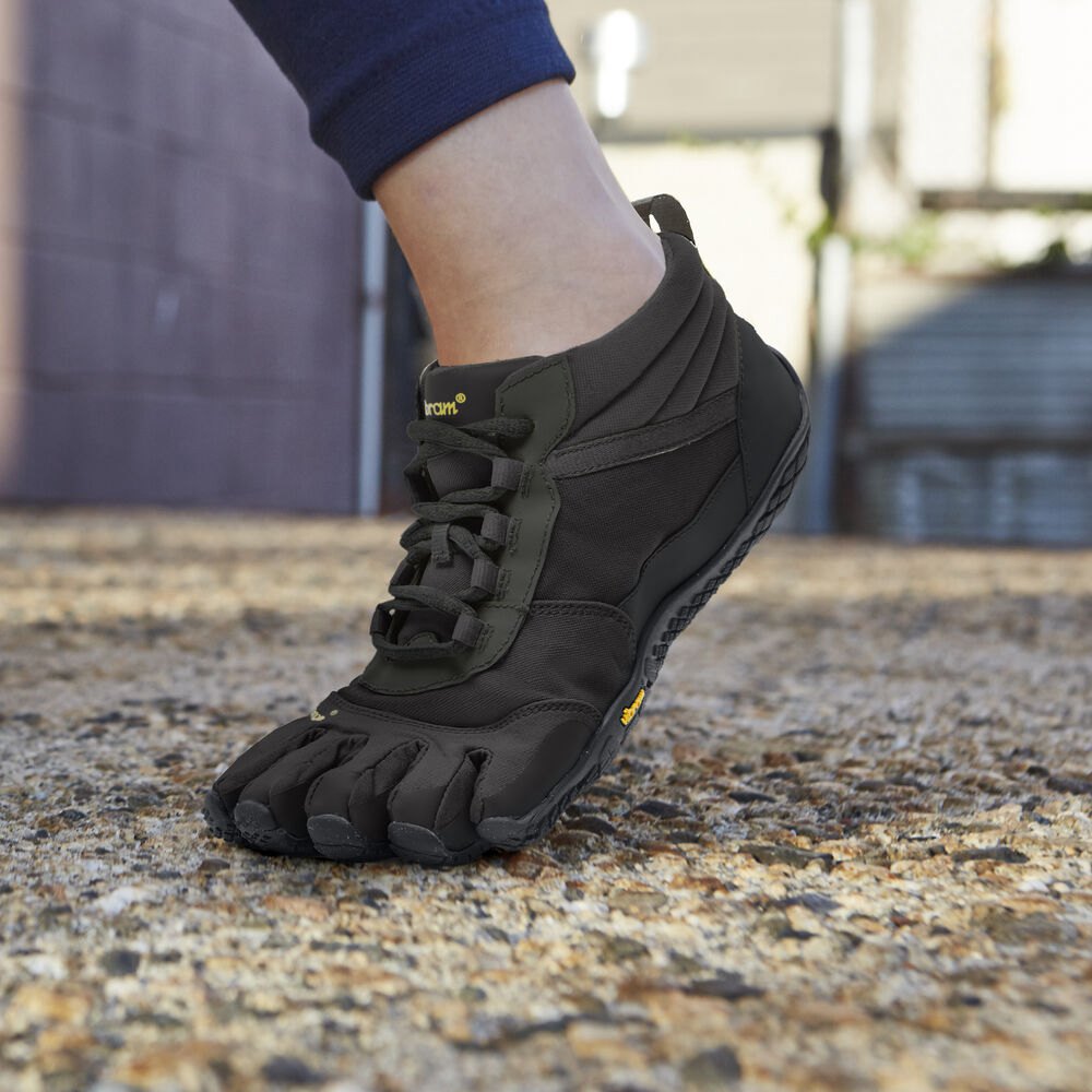 Vibram FiveFingers Dame Løbesko Sort - V-Trek Insulated - 7835AVYJH